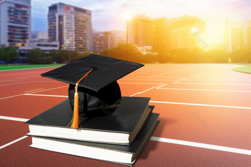 帽子和书本毕业季的记忆清晰的摄影图高清的图片电商产品拍摄,高清,摄影图,摄影图片,图片大全,摄影图免费下载